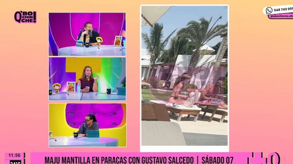 TROME- Maju Mantilla y Gustavo Salcedo son captados en Paracas y de viaje en el aeropuerto