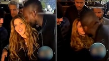 El preciso momento en que un hombre intenta robarle un beso a Shakira
