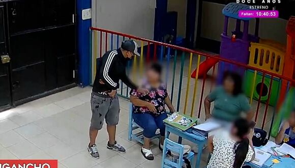 SJL: delincuente armado asalta a madres de familia y profesoras en colegio inicial