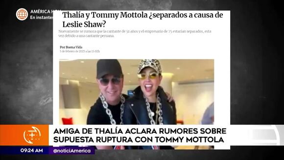 Amiga de Thalía sobre rumores de ruptura
