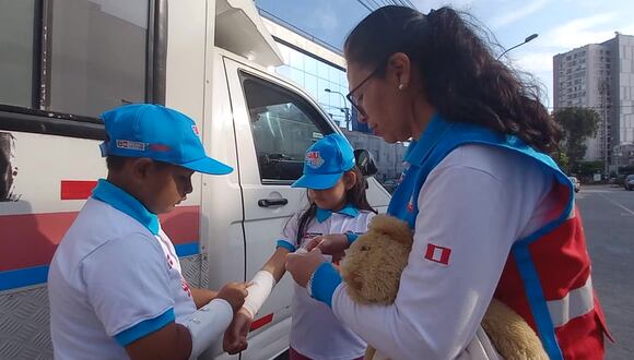 Niñas y niños aprendieron sobre primeros auxilios en capacitaciones del SAMU