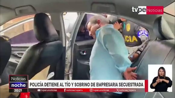 Policía detiene al tío y sobrino de empresaria secuestrada