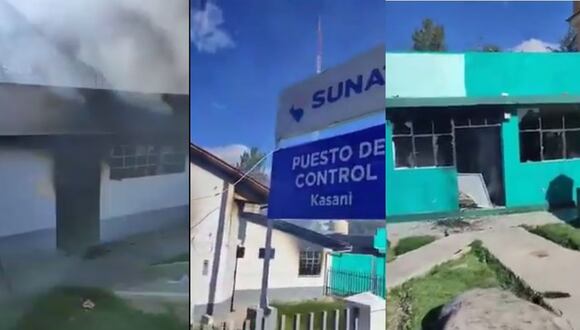 TROME- Queman locales públicos y privados en Yunguyo, Puno. (Latina)