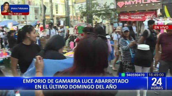 TROME | Locura por las compras de Año Nuevo en Gamarra (Panamericana)