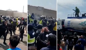 ¡Con palos y ladrillos! Serenos de Chorrillos y Surco se agredieron mutuamente por un estadio