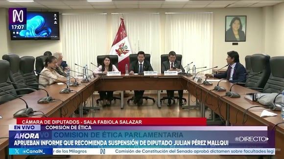 TROME | Comisión de Ética aprueba informe que recomienda suspender a Julián Pérez Mallqui (Canal N)