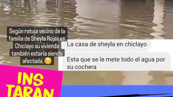 TROME - Casa de Sheyla Rojas en Chiclayo afectada por las lluvias: “Entra el agua por la cochera”
