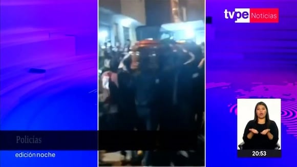 Comas: Policías realizan disparos al aire en velorio de compañero (TV Perú)