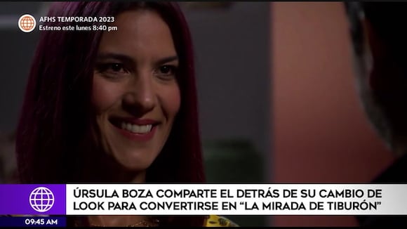 Úrsula Boza compartió detrás de cámaras de su cambio de look para convertirse en la "Mirada de tiburón"