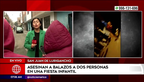 Asesinan a dos hombres en fiesta infantil. Tenían antecedentes por drogas. Video: América