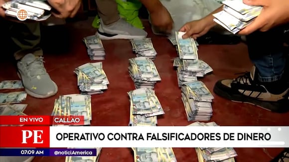 Callao: Operativo contra falsificadores de dinero