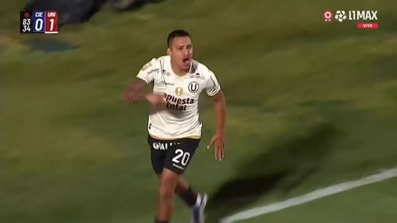 Gol de Alex Valera para el 1-0 de Universitario vs. Cienciano | VIDEO: L1 MAX
