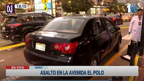 Surco: Una espectacular balacera se registró por inmediaciones de la Embajada de Estados Unidos y el centro comercial El Polo.
