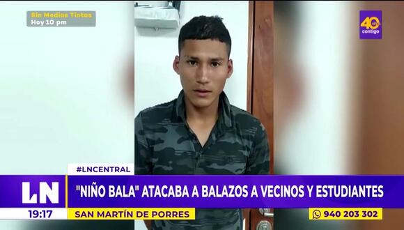SMP: Capturan a "Niño bala" delincuente que asaltaba con pistola sin temor de ser grabado