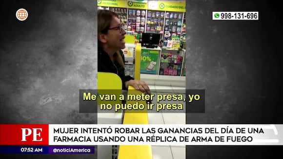 Surco: mujer es detenida por robar en botica