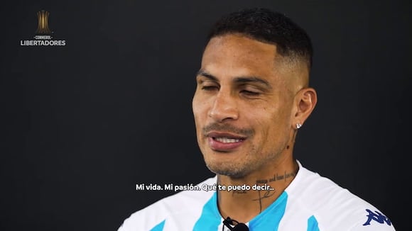 Paolo Guerrero habla de sus objetivos con Racing en Copa Libertadores (video: @libertadores)