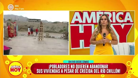 Janet Barboza encara al general y pide no culpar a las personas por la construcción de sus casas
