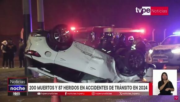 200 muertos en accidentes de tránsito en el 2024