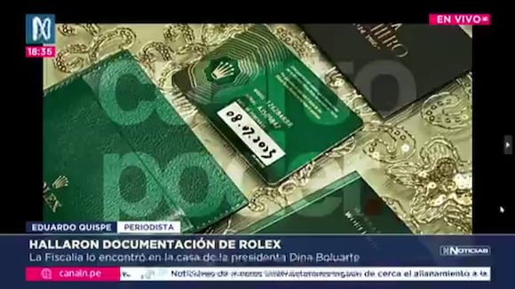 TROME: Encuentran documentación del Rólex de Dina Boluarte (Canal N)