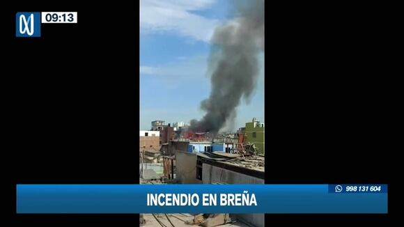 Se quema casa en Breña