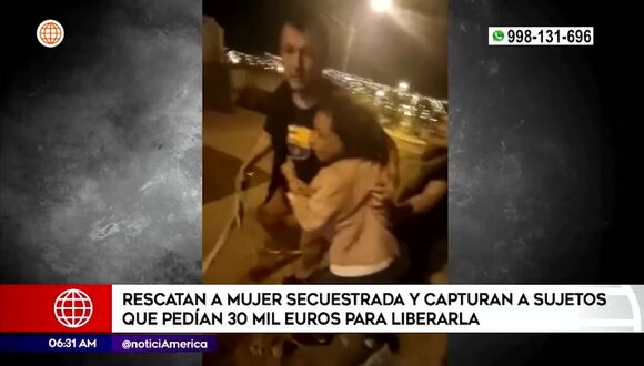 Policía rescata a mujer que fue secuestrada en Comas: criminales pedían 30 mil euros