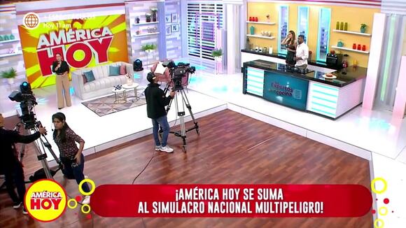 América Hoy se sumó al simulacro multidesastres