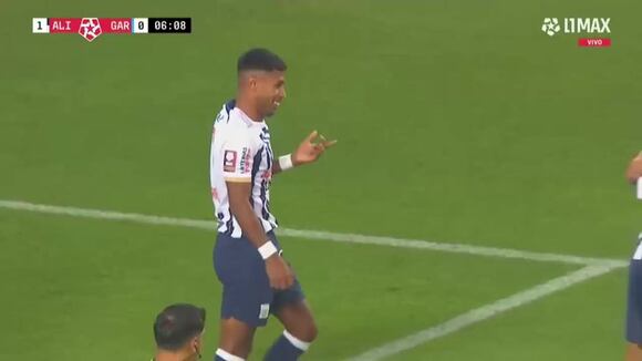 Gol de Jhamir D’Arrigo para el 1-0 de Alianza Lima vs. Garcilaso. (Video: L1 MAX)