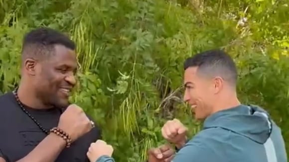Careo Cristiano Ronaldo vs. Francis Ngannou. (Video: @Cristiano)