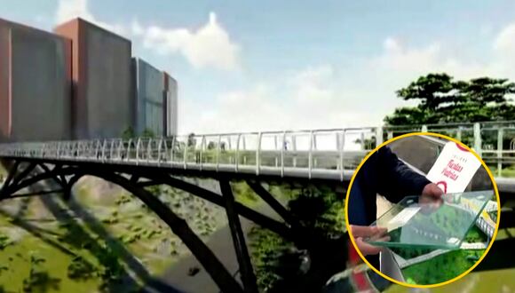 Así será el puente de vidrio que unirá Miraflores y Barranco: obra costará más de 33 millones de soles