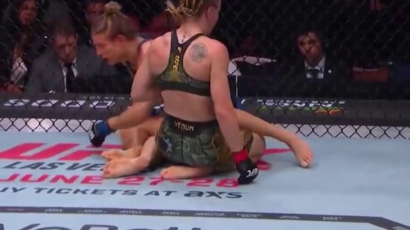 TROME | Valentina Shevchenko retuvo su título de peso gallo en el UFC 315. (Twitter UFC)