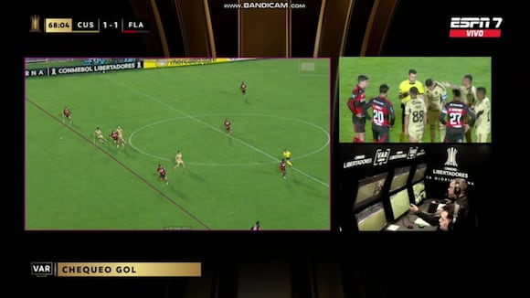 El VAR anuló el empate de Cusco FC ante Flamengo. (Video: ESPN)