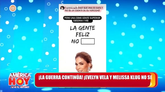 Janet Barboza presenta mensajes de Evelyn Vela