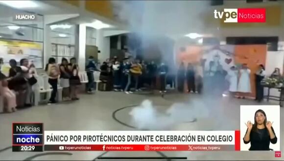 Explosión de pirotécnicos en colegio