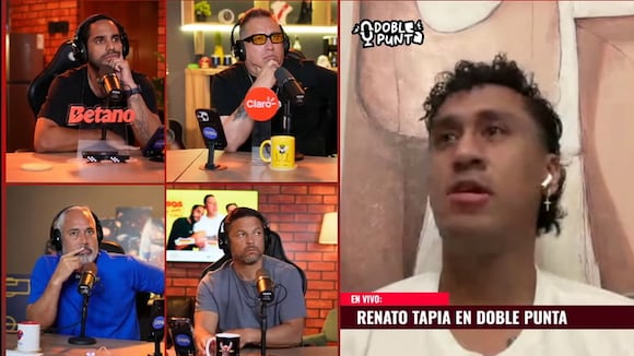 Renato Tapia acusó en vivo a Pedro Garcia de criticarlo tras dar su opinión sobre tema de la selección (Video: Doble Punta)
