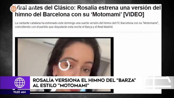 Rosalía estrenó una versión del himno del Barcelona con 'Motomami'