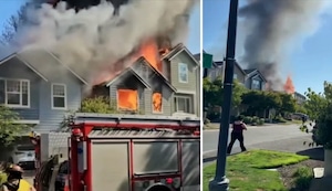 Avioneta se estrella contra vivienda y provoca incendio en Estados Unidos