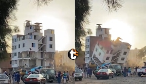 Vía Expresa Sur: El instante en el que derrumban casa de 5 pisos ubicada en zona de la obra