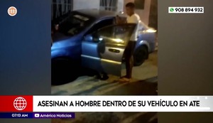 Ate: hombre es asesinado de 8 balazos a hombre dentro de su auto