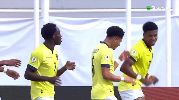 Gol de John Mercado para el 1-0 de Ecuador vs. Bolivia por Preolímpico Sub 23. (Video: DSports)