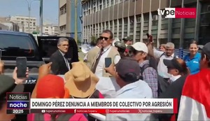 José Domingo Pérez denuncia agresión física de colectivo | VIDEO