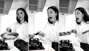 Ex novia de Paolo Guerrero comete ‘blooper’ al momento de cocinar panqueques