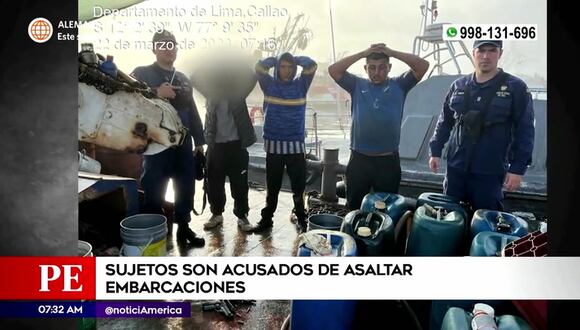 Sujetos son acusados de asaltar embarcaciones