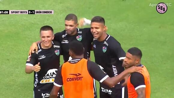 Así fue el gol de Antonio Romero para Unión Comercio ante Sport Boys (Fuente: prensa SBA)
