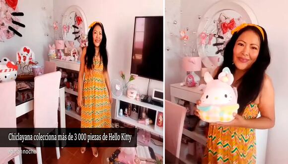 Chiclayo: Odontóloga adorna su casa con más de 3 mil piezas de Hello Kitty