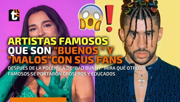 Famsos que son educados y groseros con sus fans