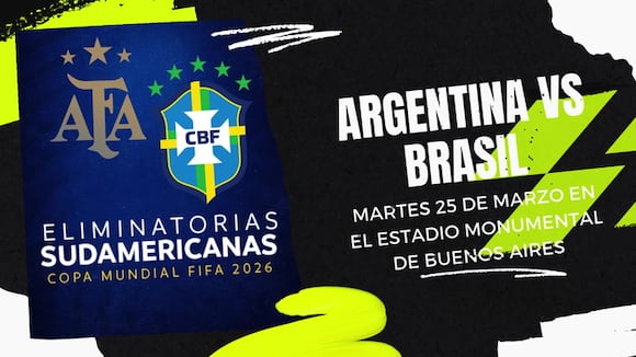 Argentina vs Brasil por la fecha 14 de las Eliminatorias Sudamericanas 2026