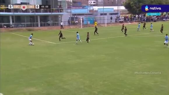 Gol de Vásquez en Sporting Cristal vs Universitario