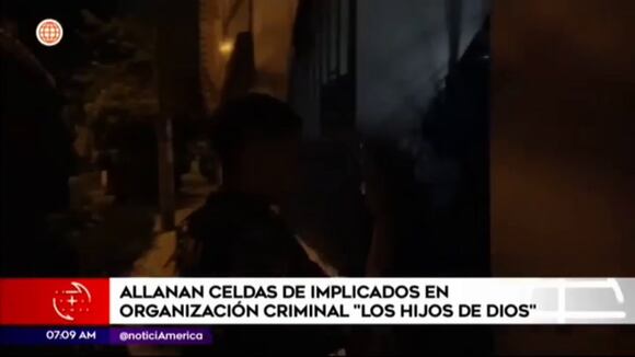 Los Hijos de Dios: Policía y Fiscalía allanó celdas de implicados en organización criminal