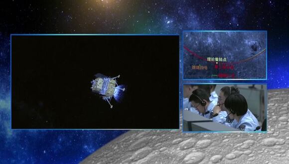 Sonda china llega a la cara oculta de la Luna para recolectar muestras