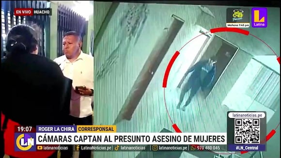 Cámaras captan al presunto asesino de mujeres